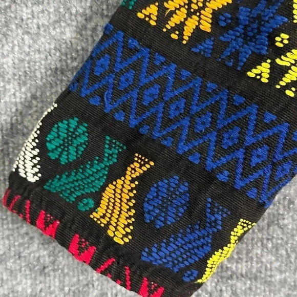 Vintage Artes Guatemattecas Jacket Womens Medium Cropped Hand Woven Wearable Art - Picture 11 of 16